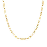 Paperclip Link Gold Necklace - Dracakis Jewellers